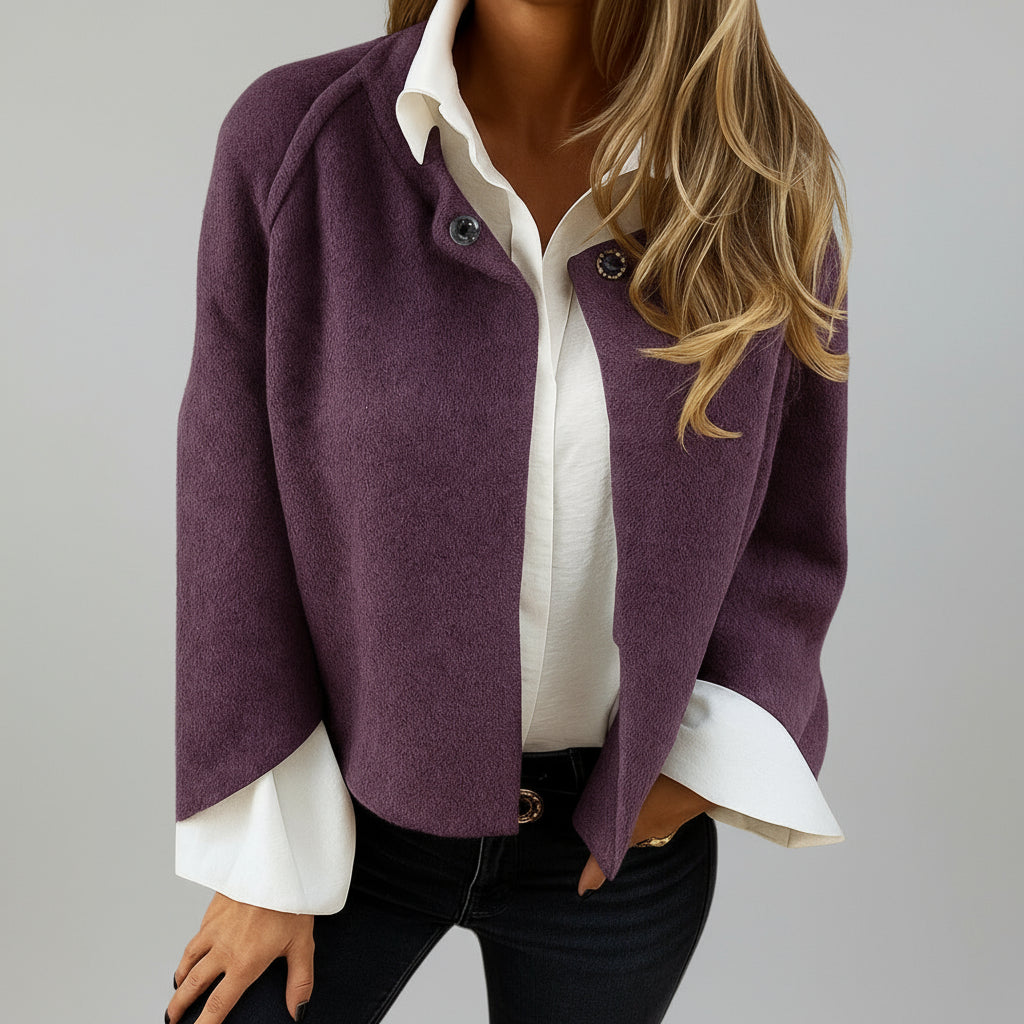 Judith™ Elegant Warm Short Faux Cashmere Jacket for Women