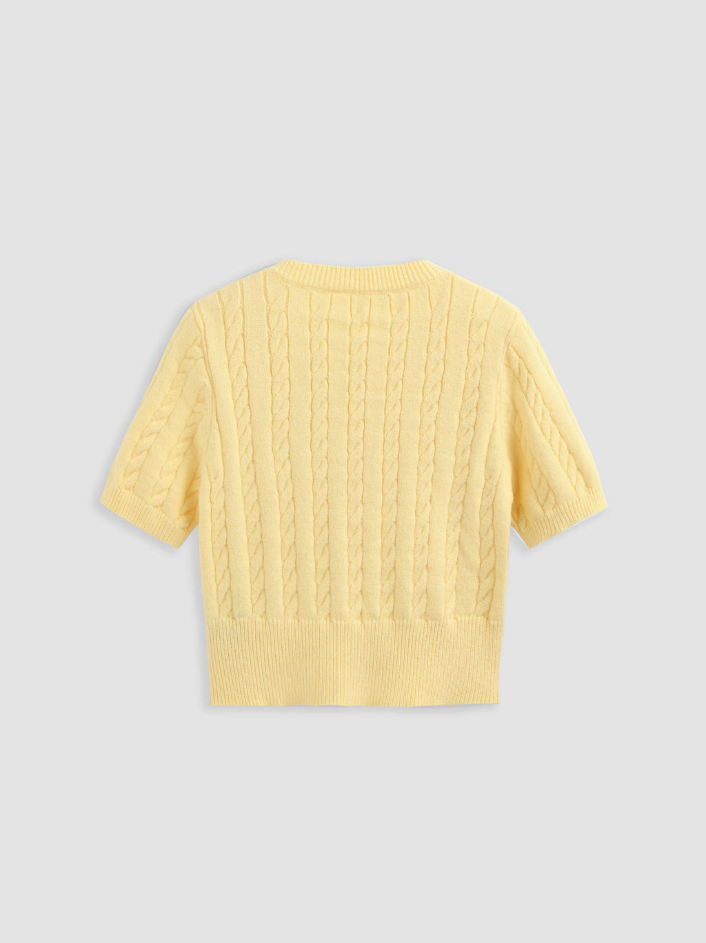 Floral Embroidery Knitted