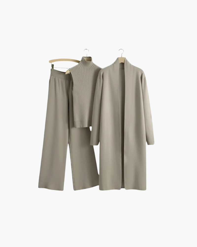 Sofie Elegant Breathable Soft Material Women's Three-Piece Comfort Set