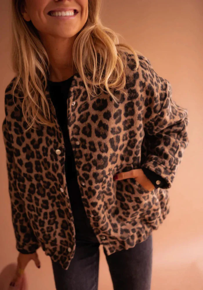 Charlene Leopard  jacket
