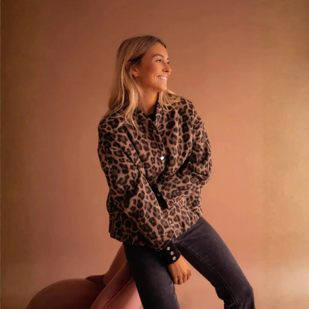 Charlene Leopard  jacket